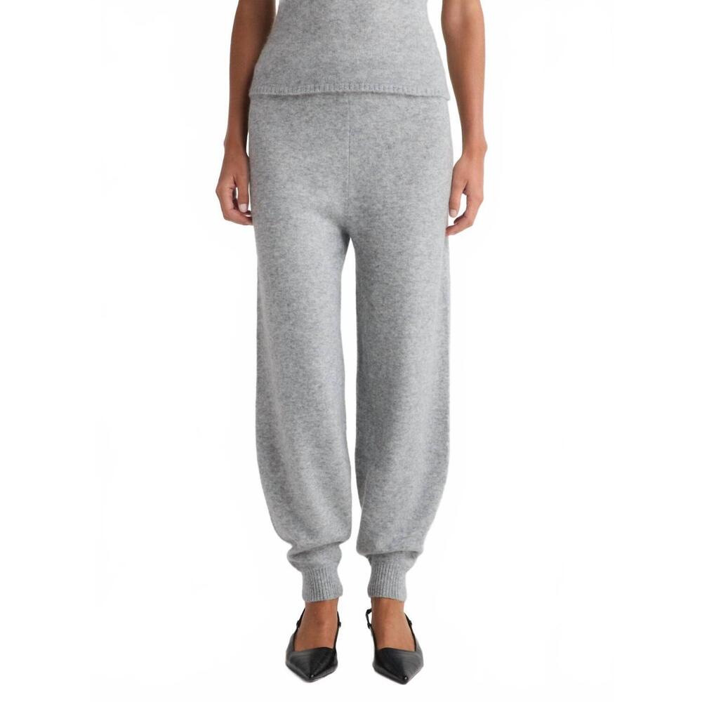 NEW W. CASHMERE georgie cashmere sweatpant in flint gray
